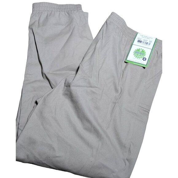 Real School Unisex School Youth Husky Uniform Jogger Pull on Pant Size 20 H Khak - Picture 1 of 5